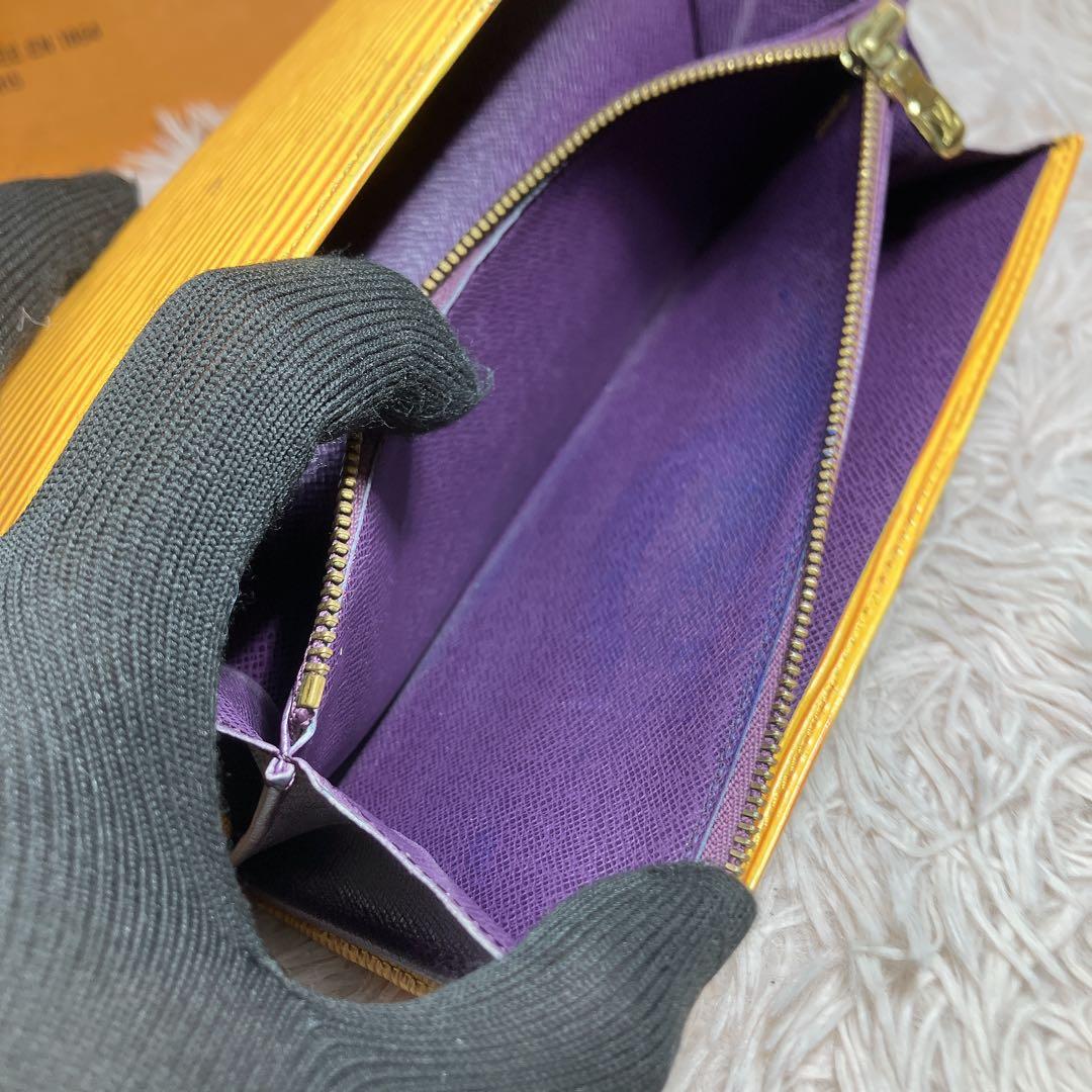 ！美品 ！ ルイヴィトン エピ ポシェット ポルトモネ クレディ 長財布 サラ