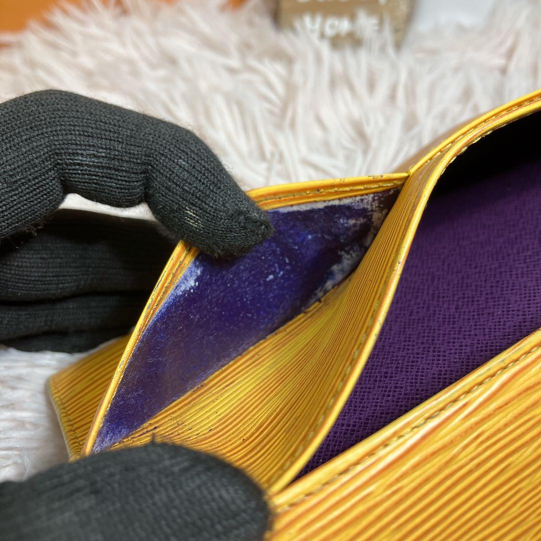 ！美品 ！ ルイヴィトン エピ ポシェット ポルトモネ クレディ 長財布 サラ