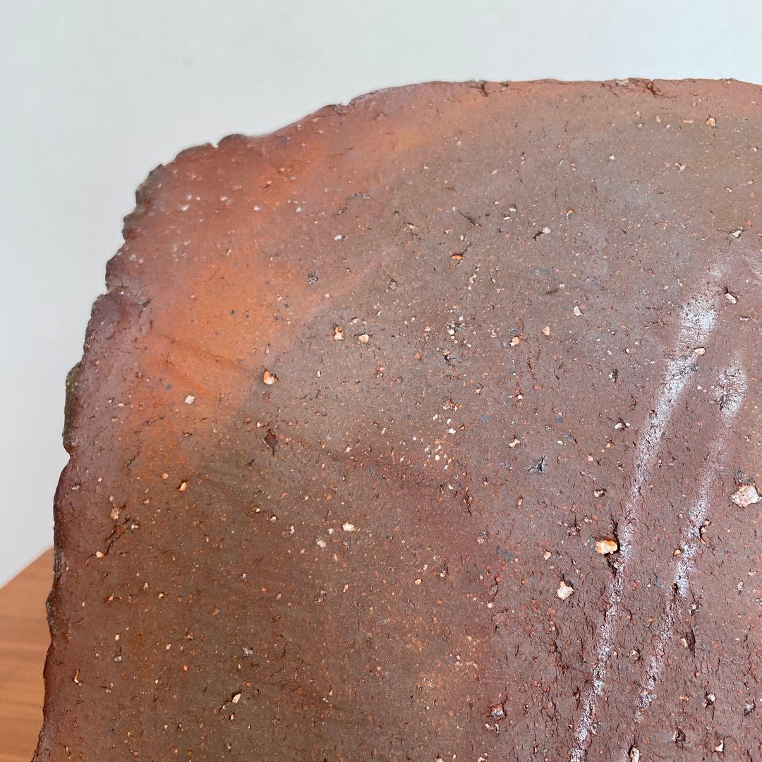 焼き締め　板皿　未使用