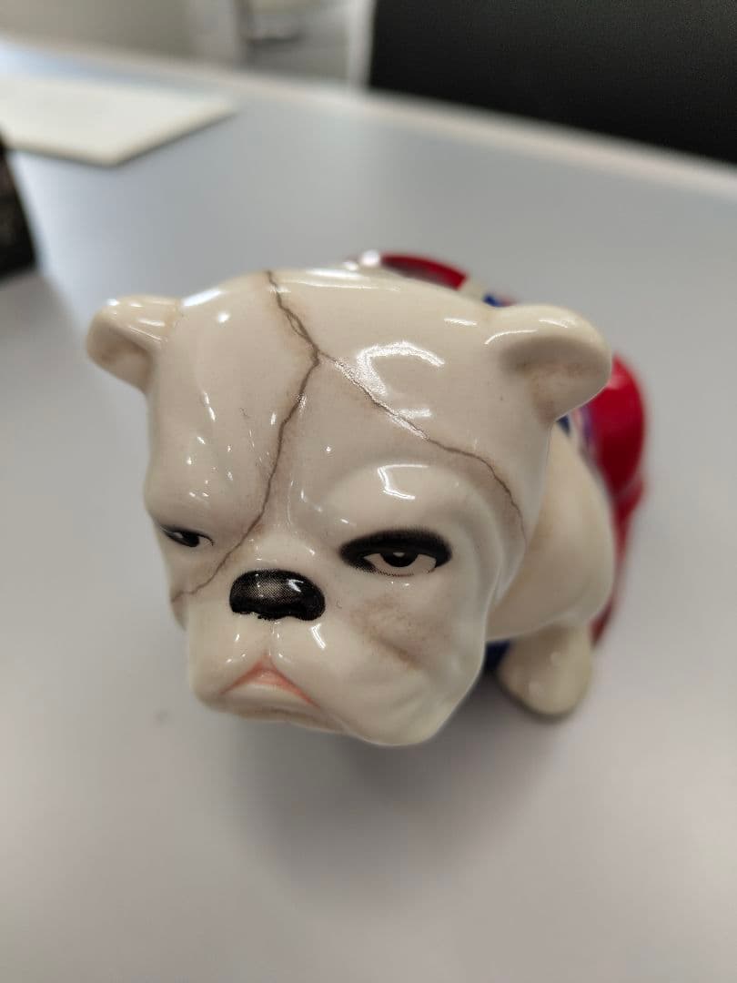 ユニオンジャック ブルドッグ 置物