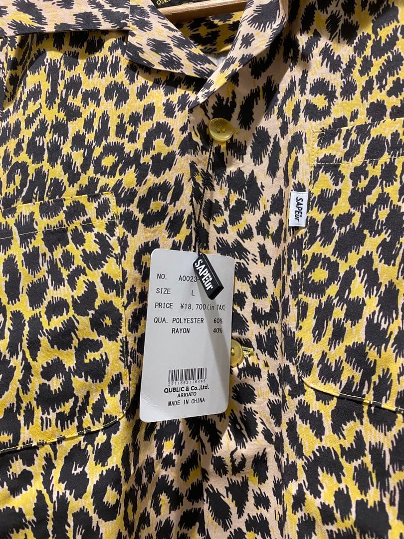 【新品、未使用】SAPEur レオパード柄 長袖シャツ