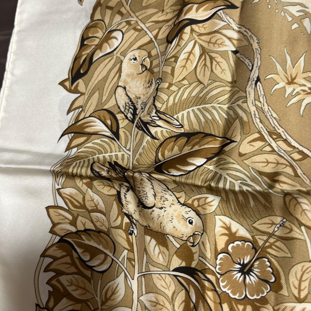 スギちゃん様　エルメス カレ90 ジャングルラブヒョウシルクスカーフhermes