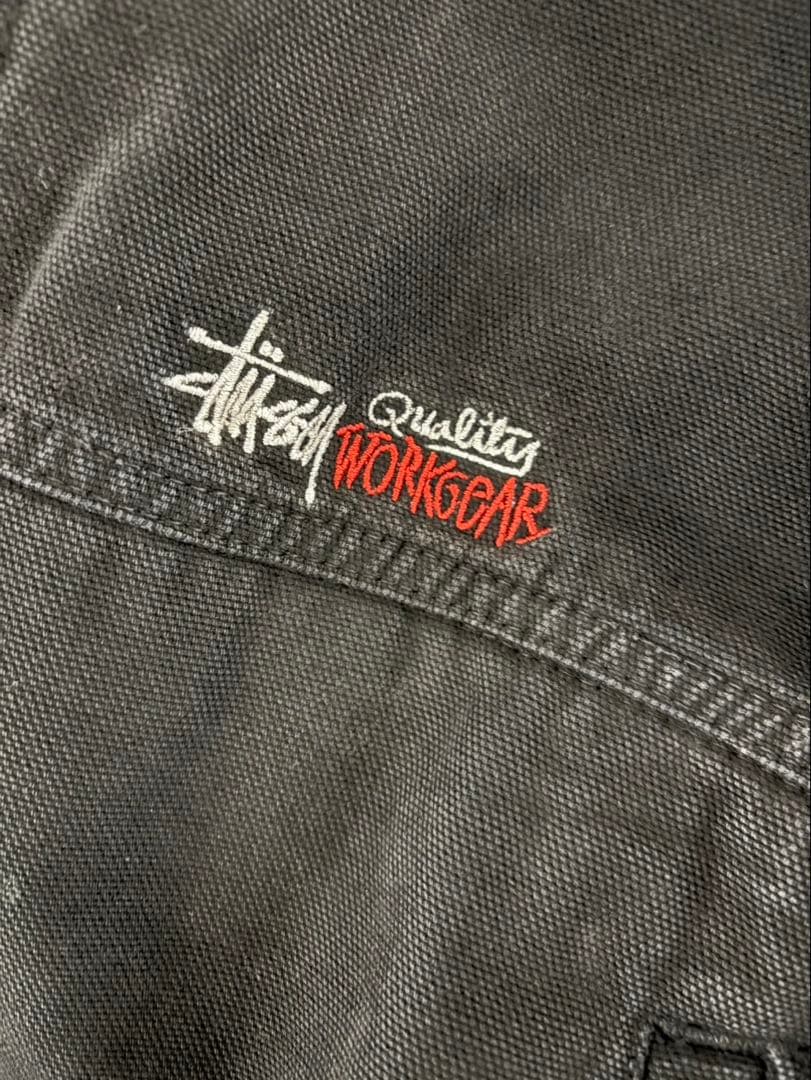 Stussy Quality Workgear ブラック ジャケット M
