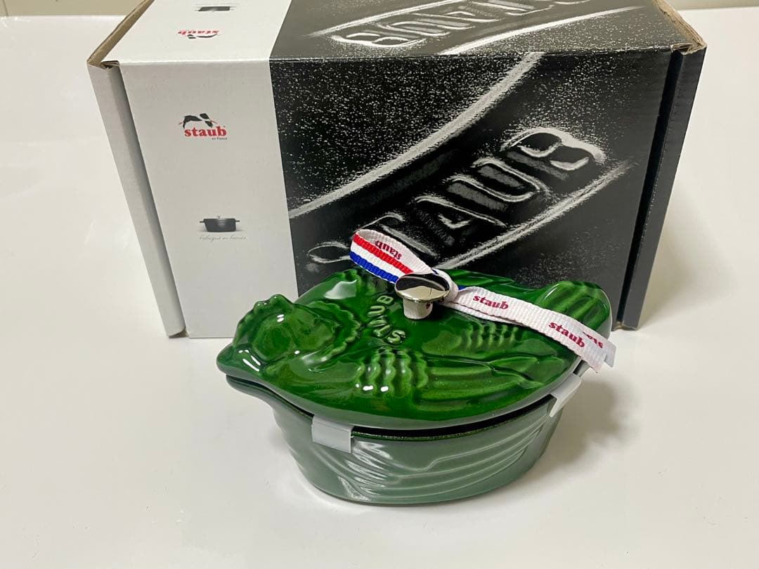 【新品】ストウブ　スモールチキン　バジルグリーン