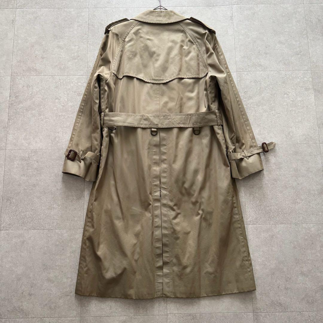 バーバリーズ　トレンチコート　ノバチェック　ダブル　ベルト　ベージュ　ロング