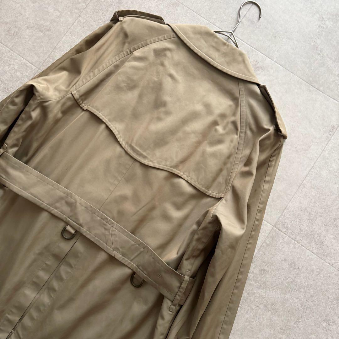 バーバリーズ　トレンチコート　ノバチェック　ダブル　ベルト　ベージュ　ロング