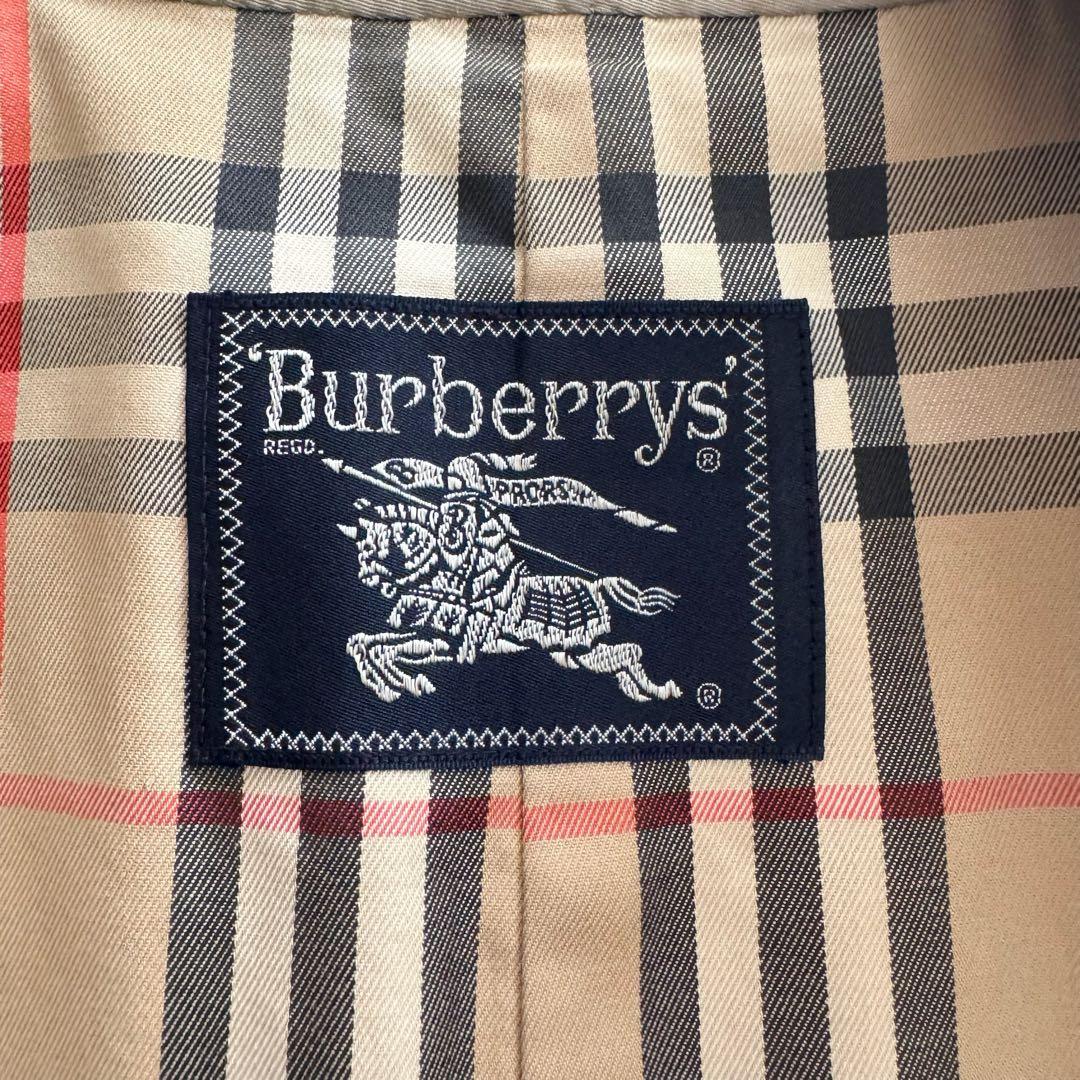 バーバリーズ　トレンチコート　ノバチェック　ダブル　ベルト　ベージュ　ロング