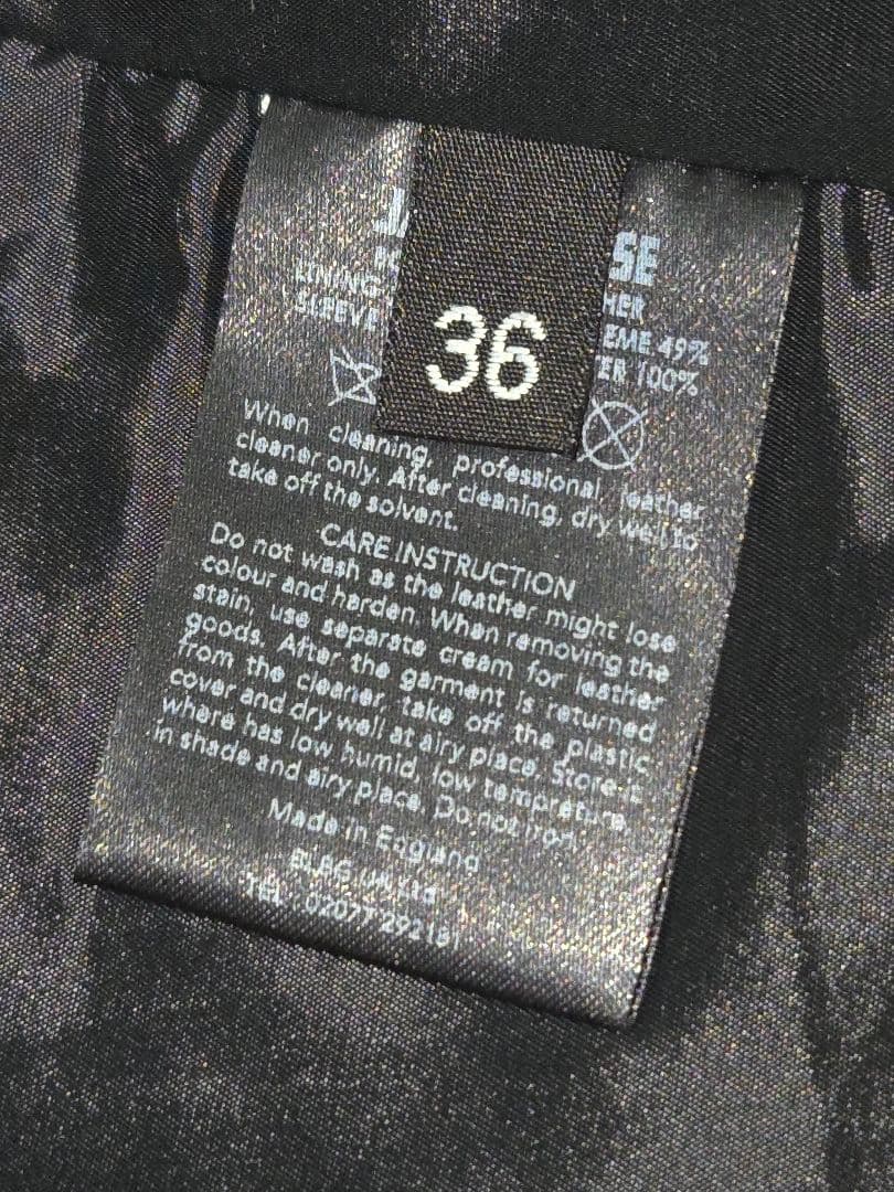 ★値下げ★美品★JAMES GROSE 英国製 ラムレザー シングルライダース