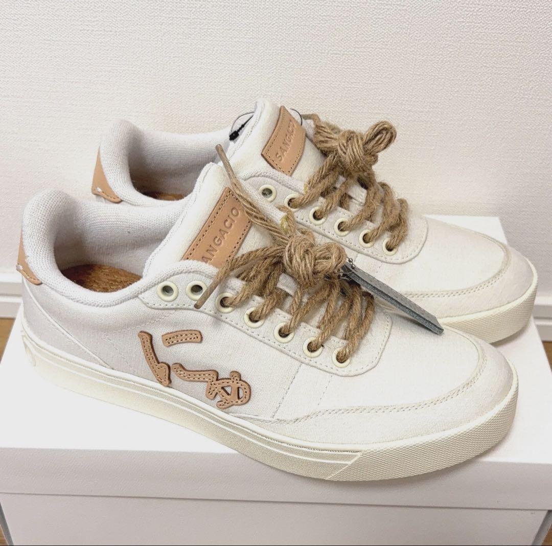 【未使用 】限定 SANGACIO　にゅ　スニーカー　オーガニック素材　23.5