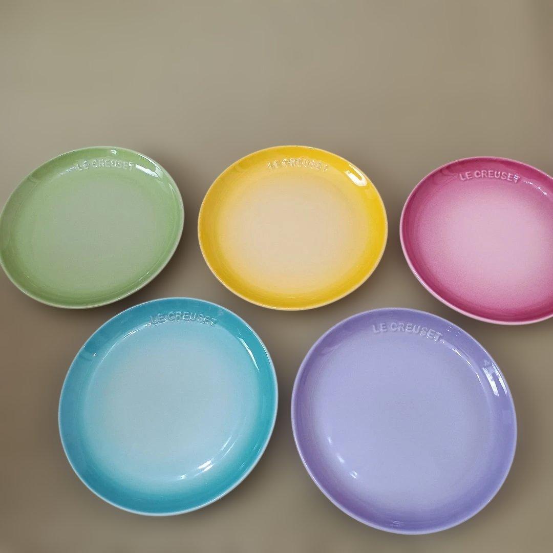 LE CREUSET ル・クルーゼ ストーンウェア 皿 5枚セット 17cm