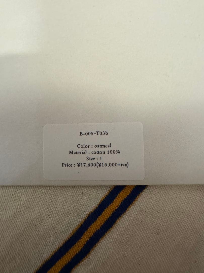 新品未使用BLACKBIRD / tanktop oatmeal1