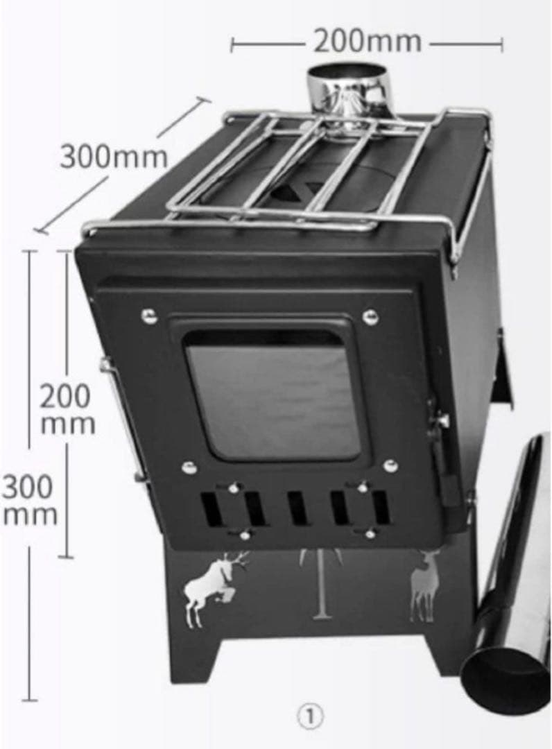 アウトドア旅行キャンプ薪ストーブテント暖房ストーブ照明ピクニックステンレス