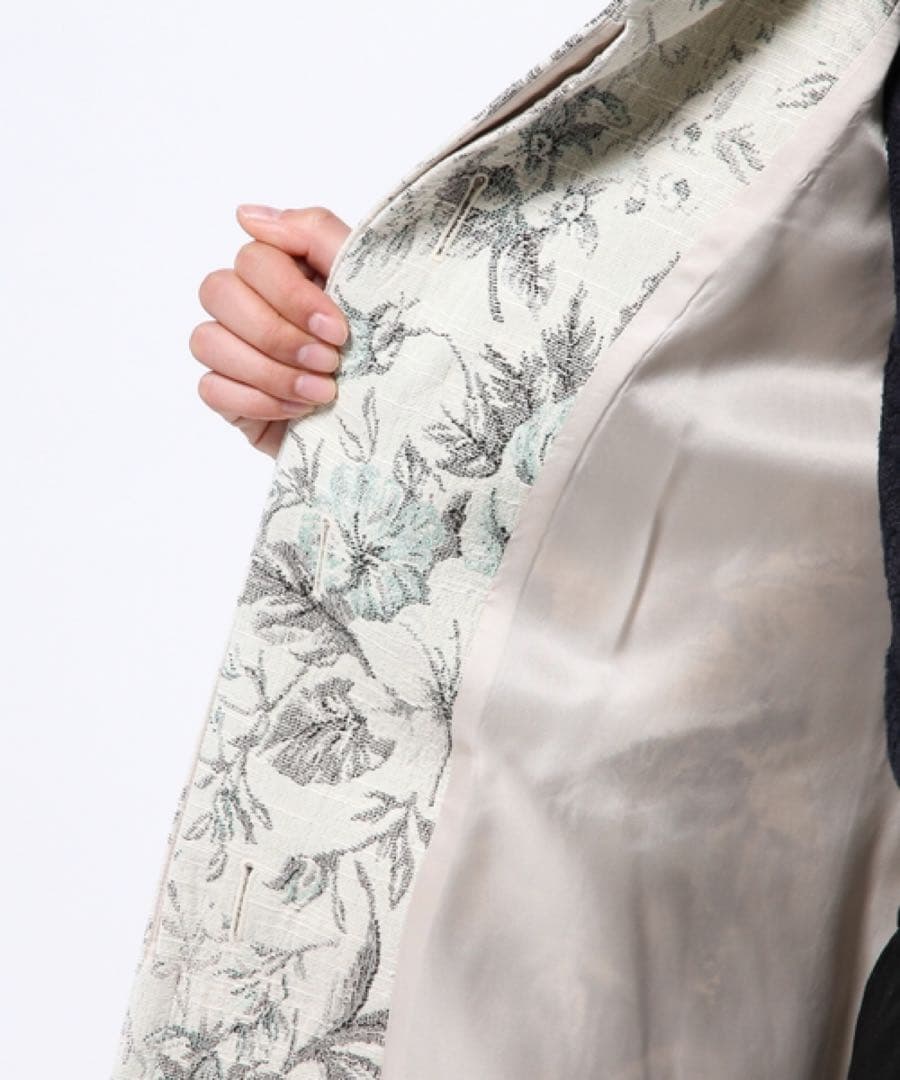 美品★グレースコンチネンタル　フラワー柄コート　花柄　カジュアル