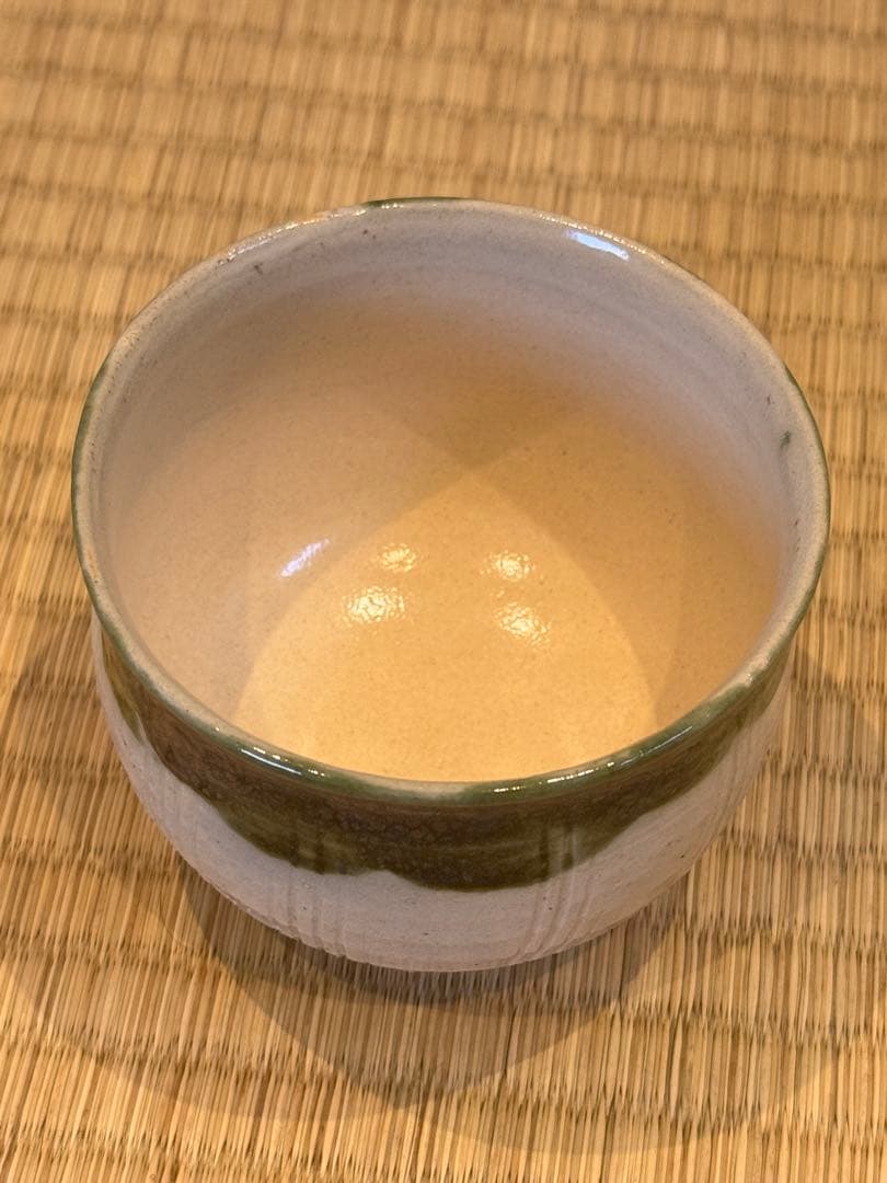 香土園　織部　宝尽くし蓋付蒸茶碗　9客　箱付 / 加藤春鼎