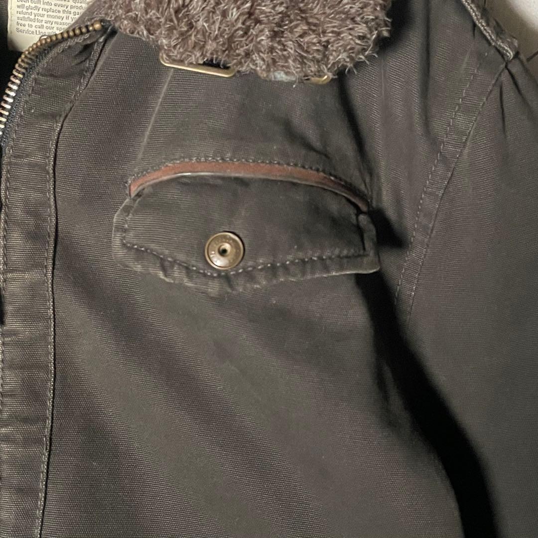 Dickies ディッキーズ ダックジャケット ボア裏地 ブラック系 L