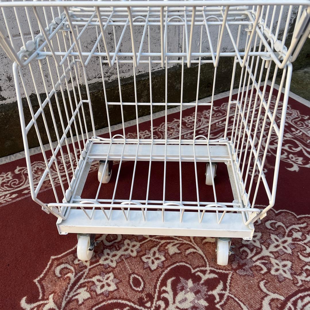 ジャンブルバスケット バスケットワゴン 3段ラック キッチンラック ランドリーA