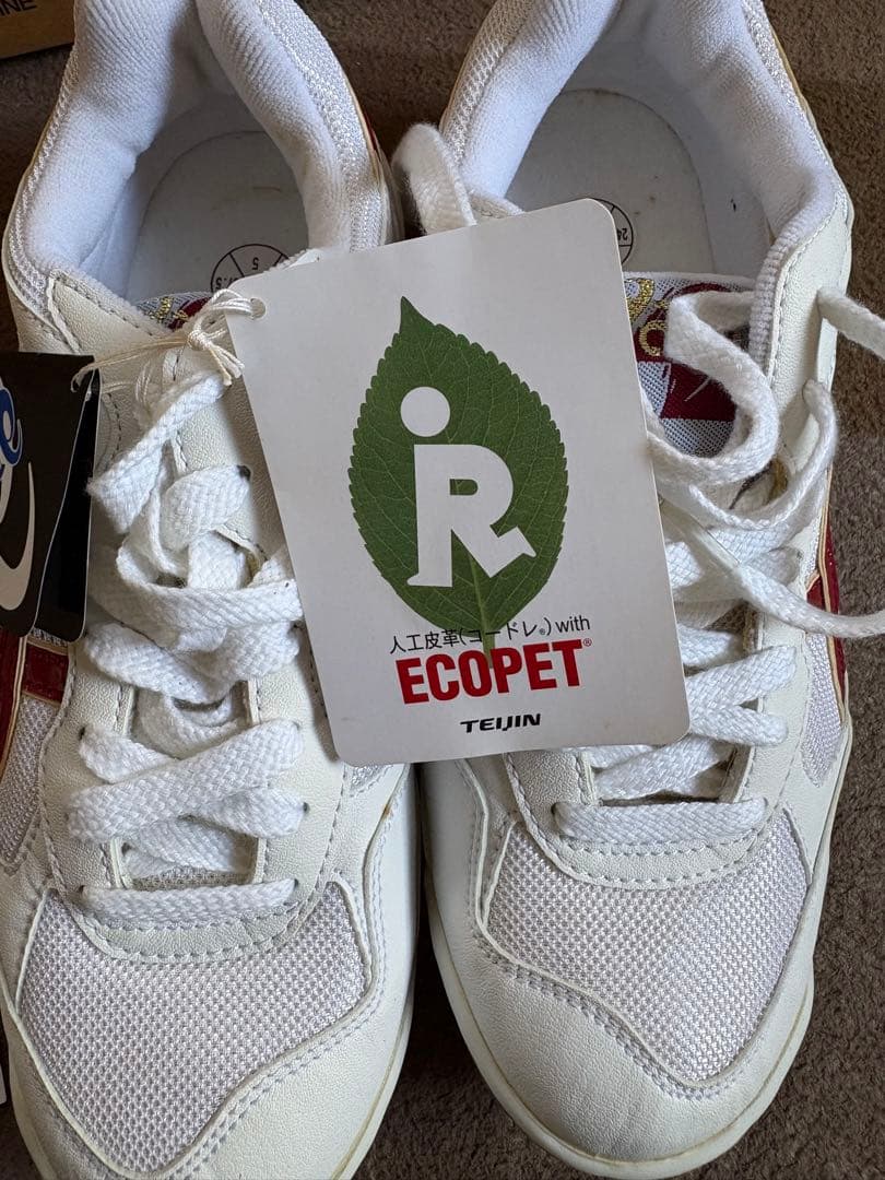 asics バレーボールシューズ TVR143 ホワイト/レッド24cm