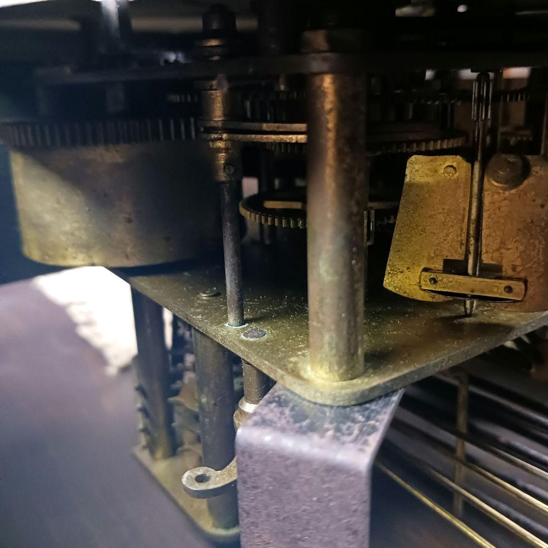 アンティーク 柱時計 壁掛け時計 振り子 ゼンマイ式