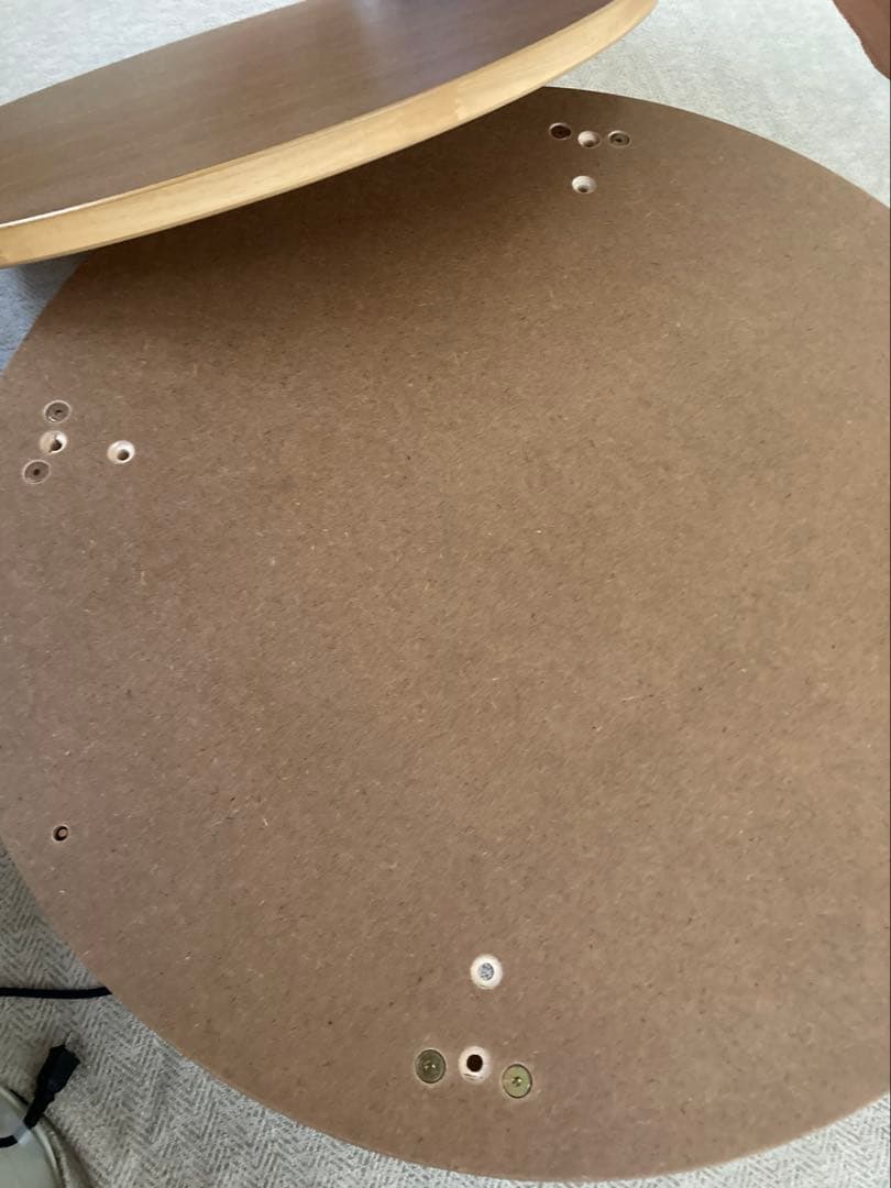 【値下げしました】こたつテーブル　丸型　85cm オーク突板