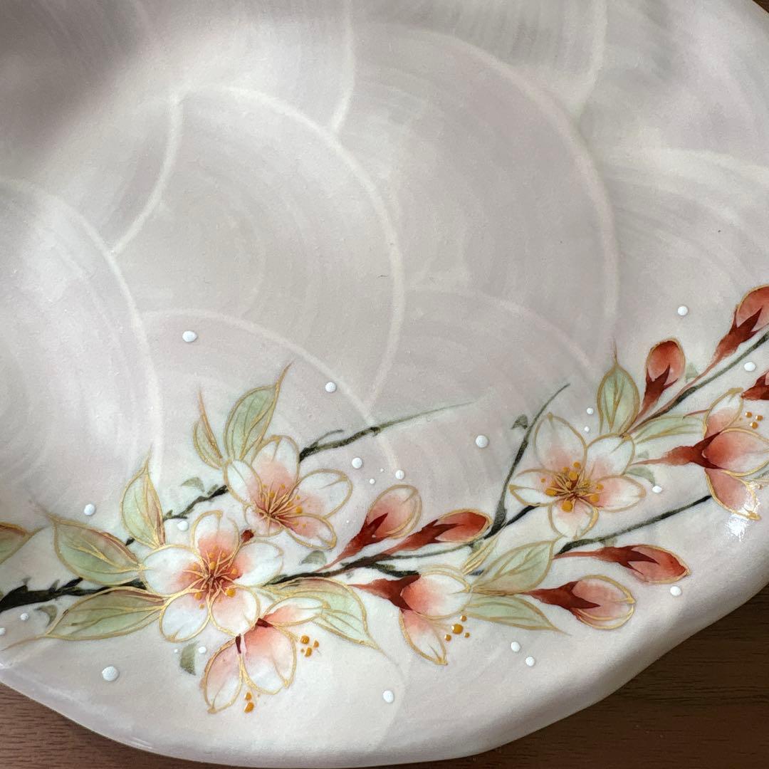 京焼　陶葊　桜柄2枚セット