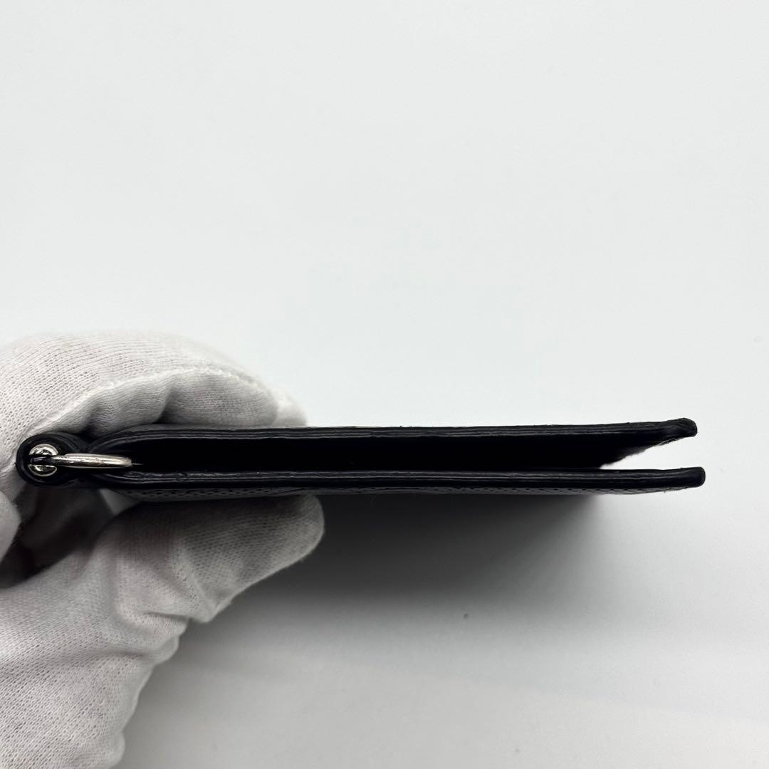 希少✨グッチ マネークリップ 札入れ GGエンボス デカロゴ ブラック 黒