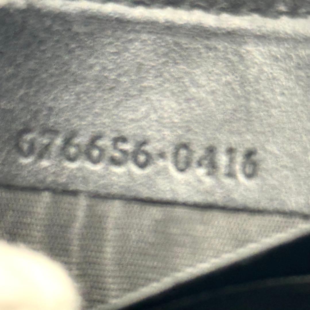 希少✨グッチ マネークリップ 札入れ GGエンボス デカロゴ ブラック 黒