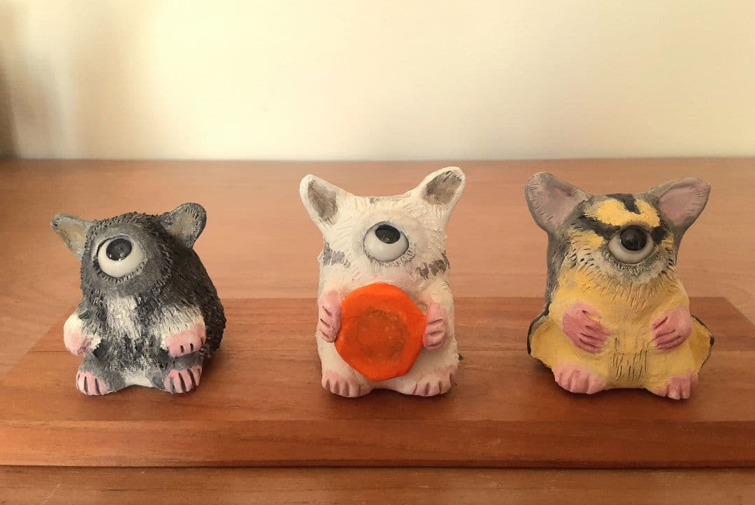 オーダーページです。　粘土アート　ハンドメイド　ギフト　プレゼント　目玉　置物