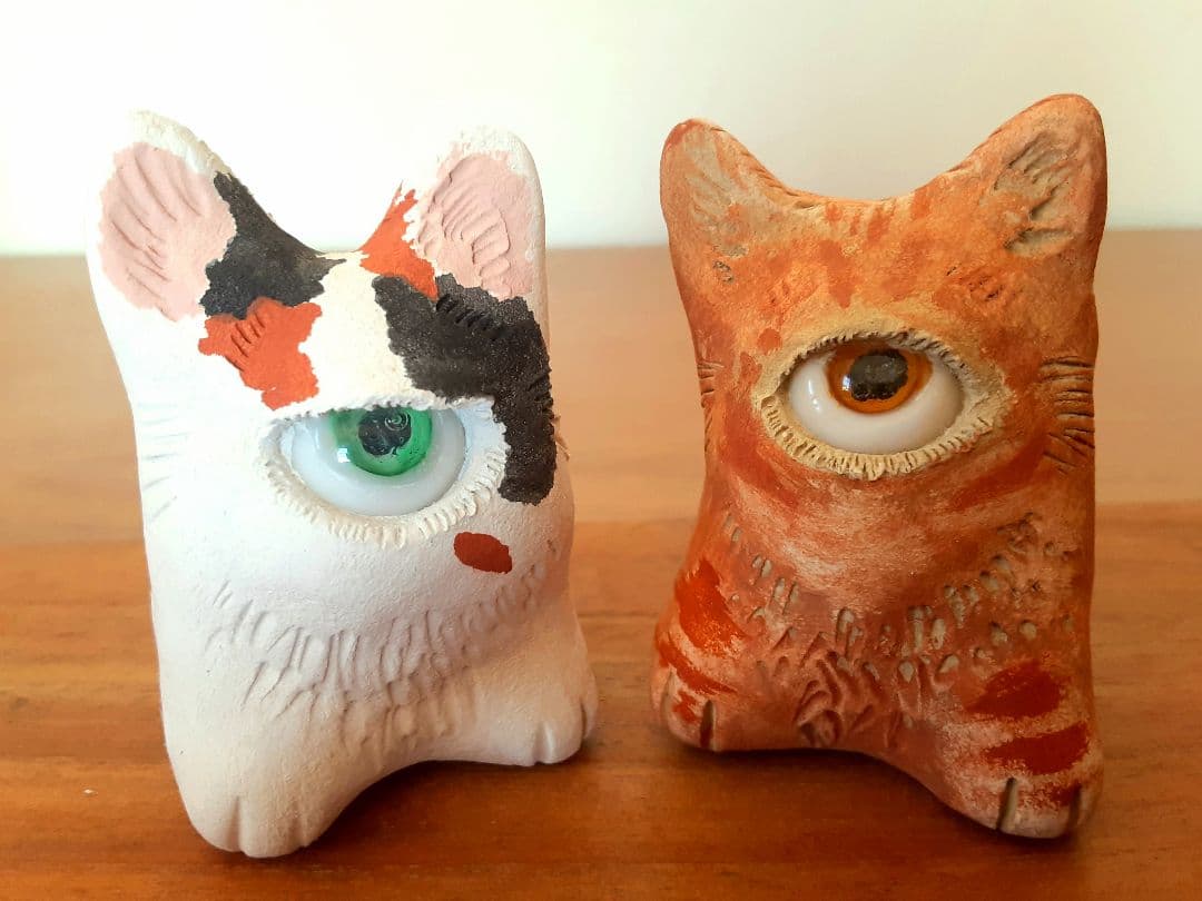 オーダーページです。　粘土アート　ハンドメイド　ギフト　プレゼント　目玉　置物