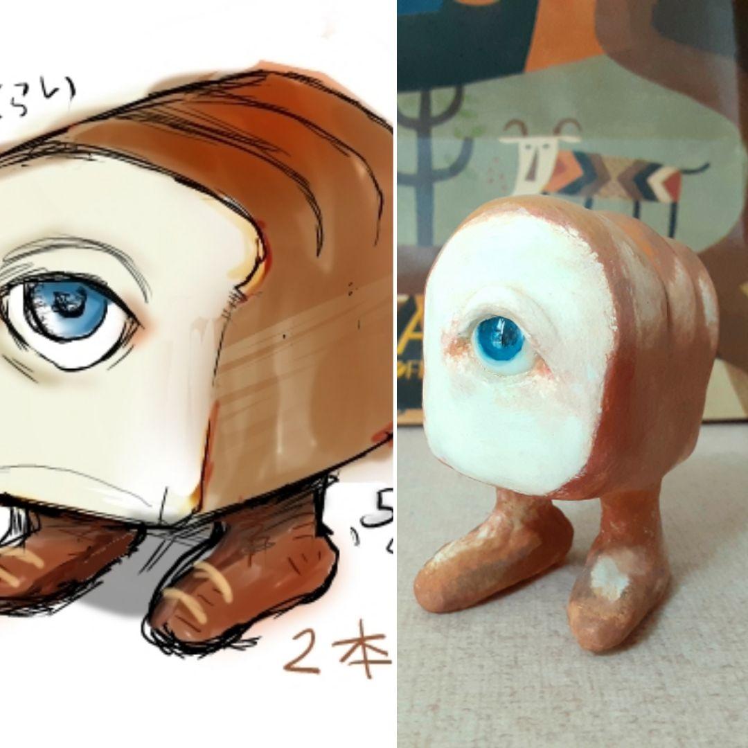 オーダーページです。　粘土アート　ハンドメイド　ギフト　プレゼント　目玉　置物