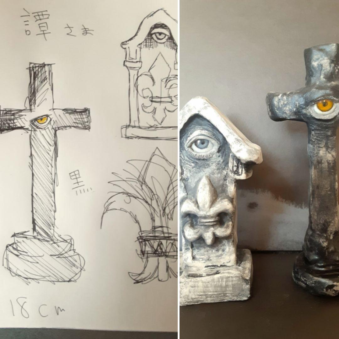 オーダーページです。　粘土アート　ハンドメイド　ギフト　プレゼント　目玉　置物