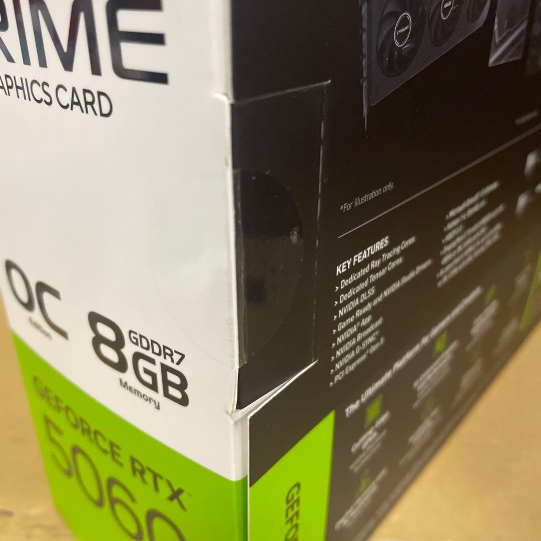 グラフィックボード・グラボ・ビデオカード PRIME GeForce RTX 5060 8GB GDDR7 Edition