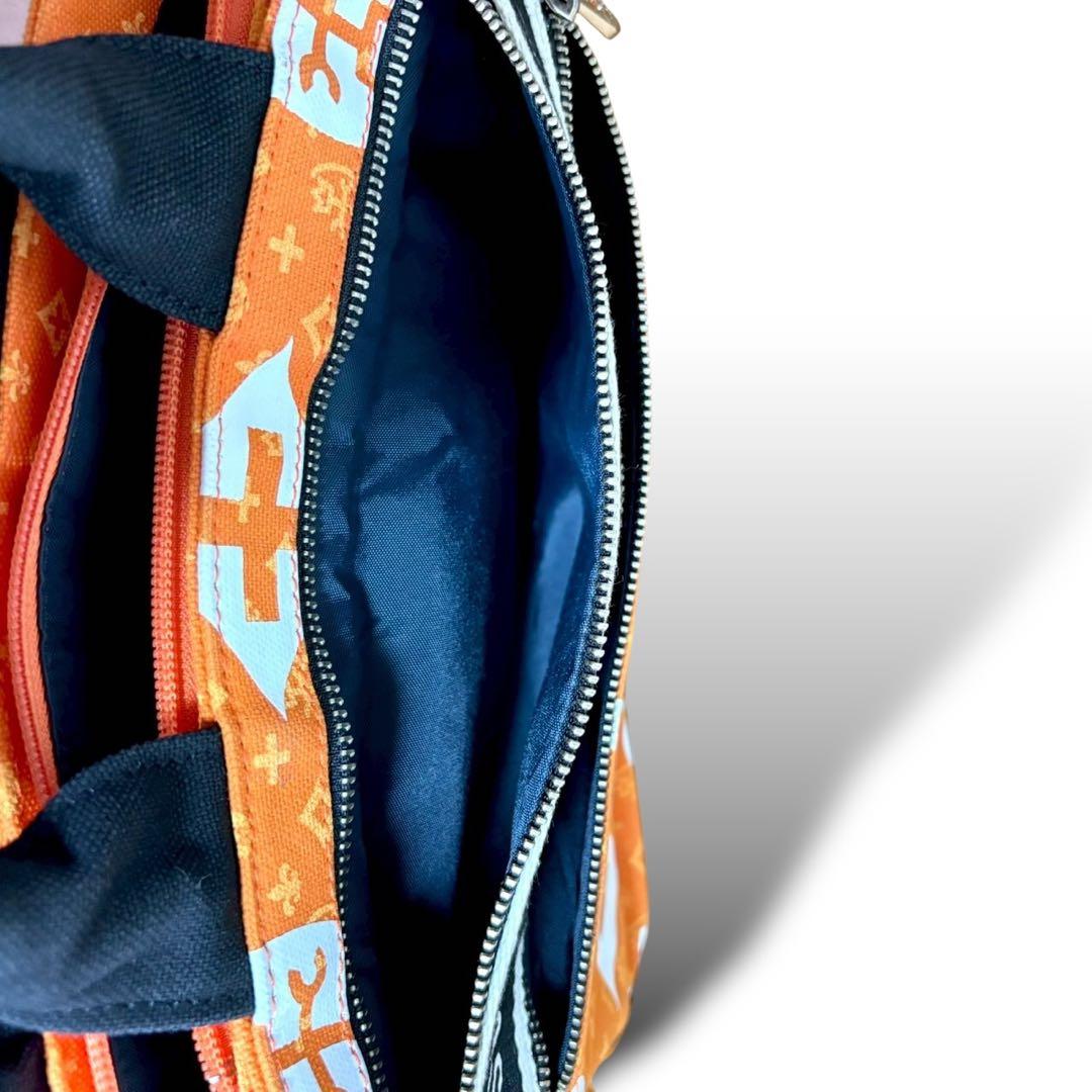 美品★カステルバジャック ドライビングトート ハンドバッグ ニース オレンジ