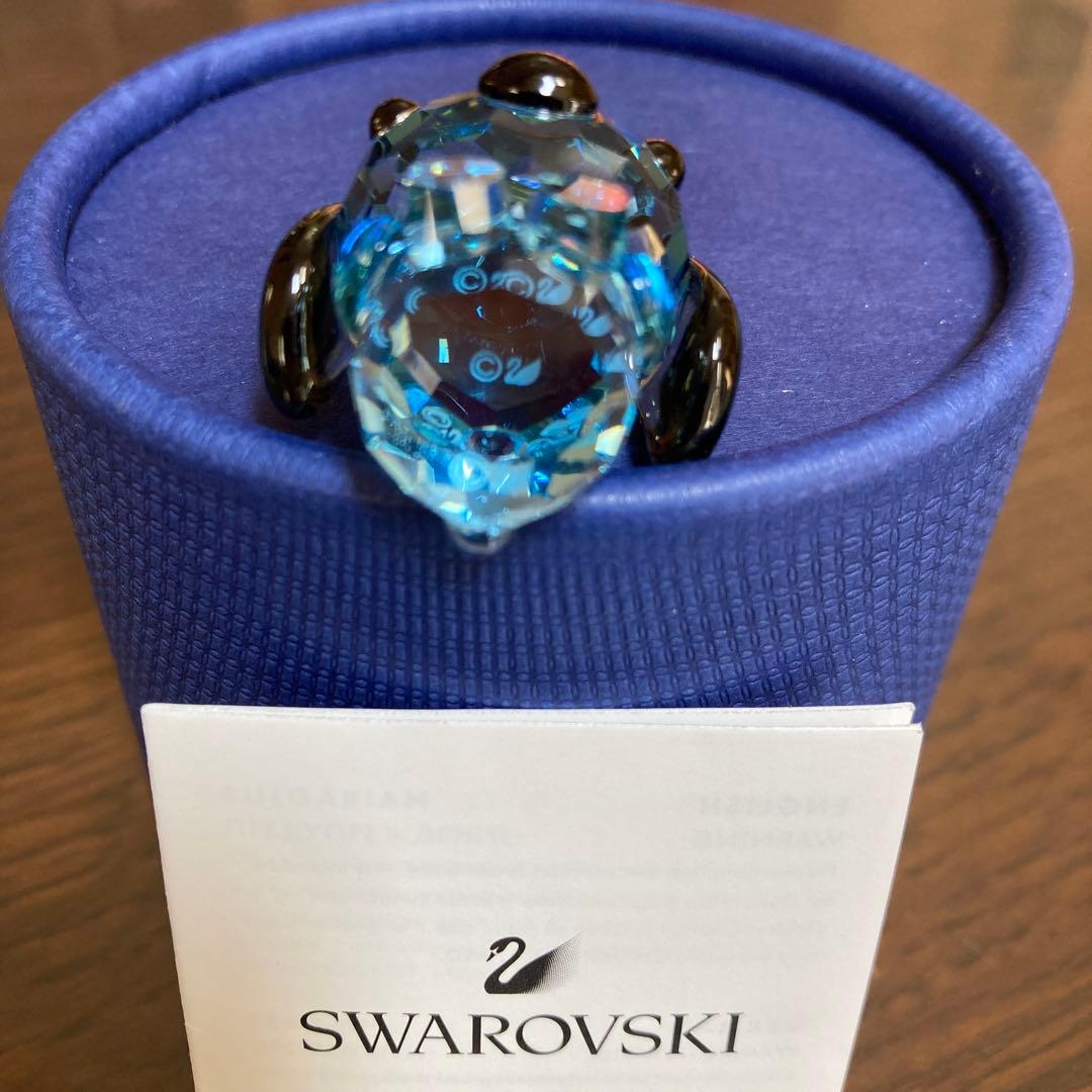 【美品】スワロフスキー SWAROVSKI 干支　犬　戌　いぬ　吉井宏　置物