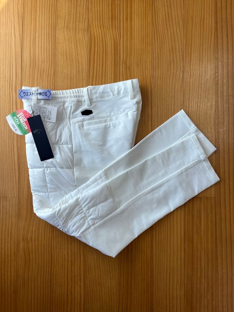 新品未使用品　キャロウェイ メンズロングパンツ 白