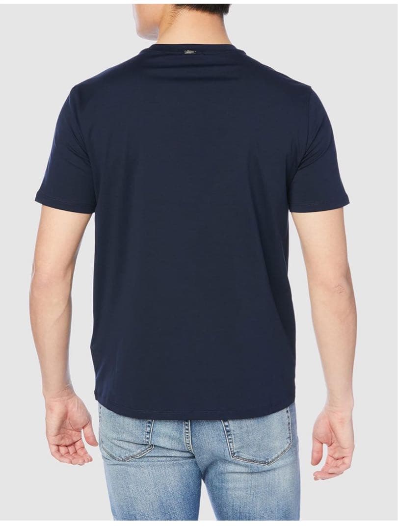 【新品】HERNO ヘルノ⭐️コットン ストレッチ クルーネック Tシャツ 黒