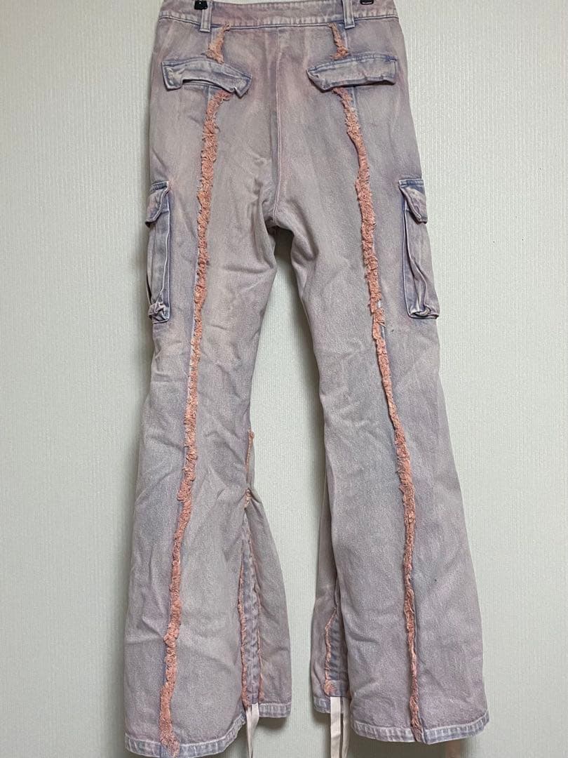 rurumu: ルルムウ drawstring denim pants ピンク