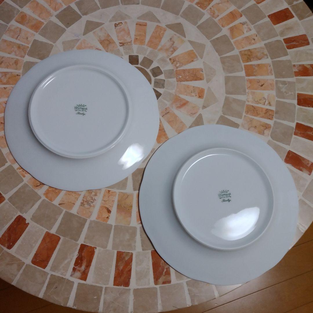 Richard Ginori ボンジョルノブルーロゴプレート３種ペアセット