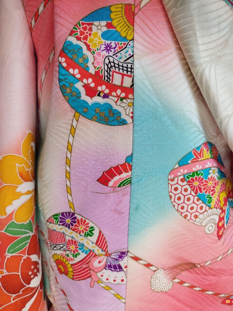 専用です☆正絹☆薄ピンクの着物と被布セット