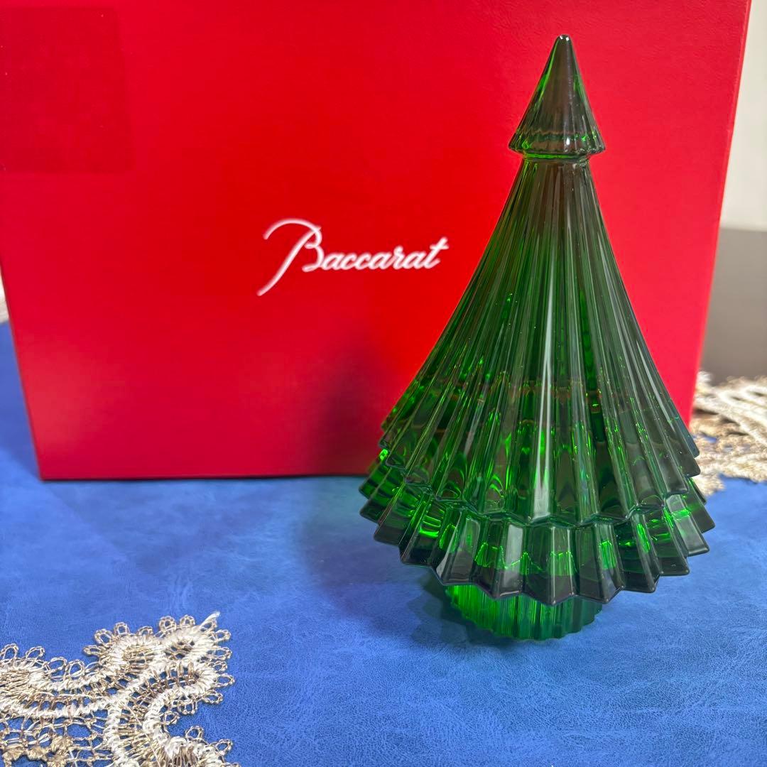 Baccarat バカラ　クリスマスツリー フランス ノエル　グリーン