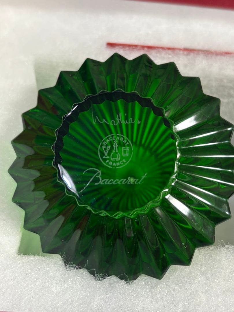 Baccarat バカラ　クリスマスツリー フランス ノエル　グリーン