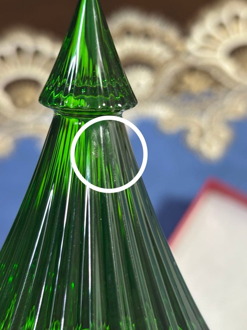 Baccarat バカラ　クリスマスツリー フランス ノエル　グリーン