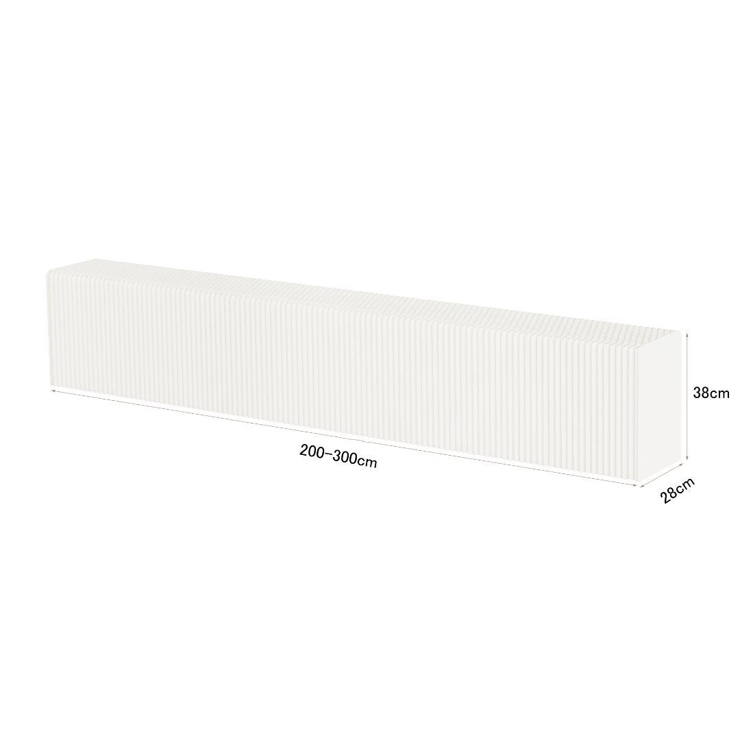 ディスプレイラック 展示台 陳列台 組立不要 折りたたみ長さ2-3ｍ高さ38㎝