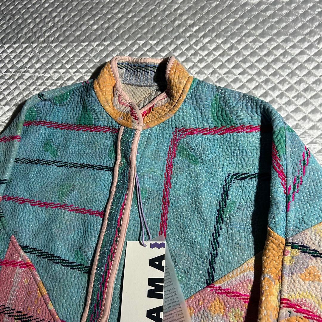 NAMAI クロップドパッチワークカンタジャケット 刺し子 キルト ヴィンテージ