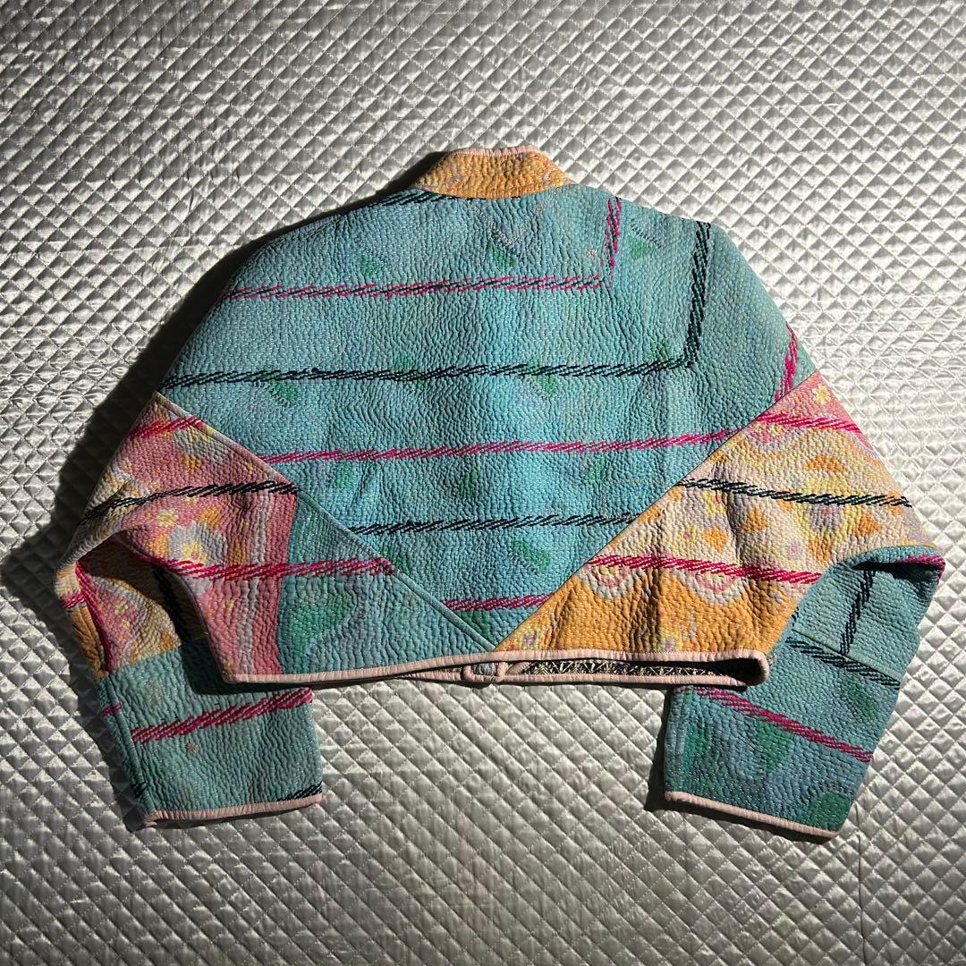 NAMAI クロップドパッチワークカンタジャケット 刺し子 キルト ヴィンテージ