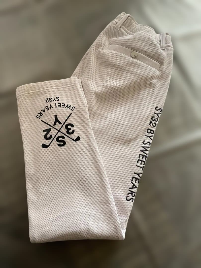 SY32　SWEET YEARS メッシュホワイトパンツ Lサイズ