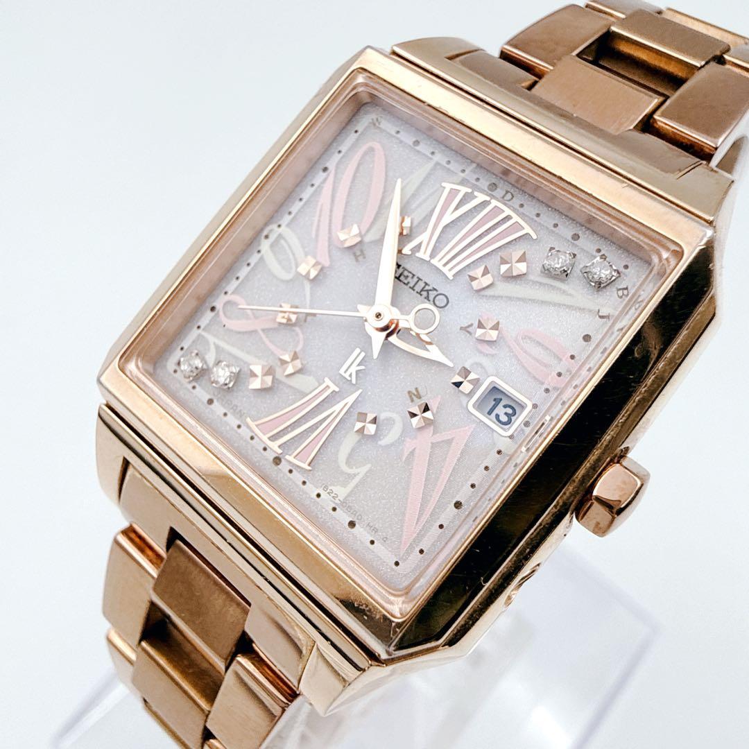 限定品/コマ付✨ SEIKO ルキア 1B22-0AL0 電波ソーラー デイト