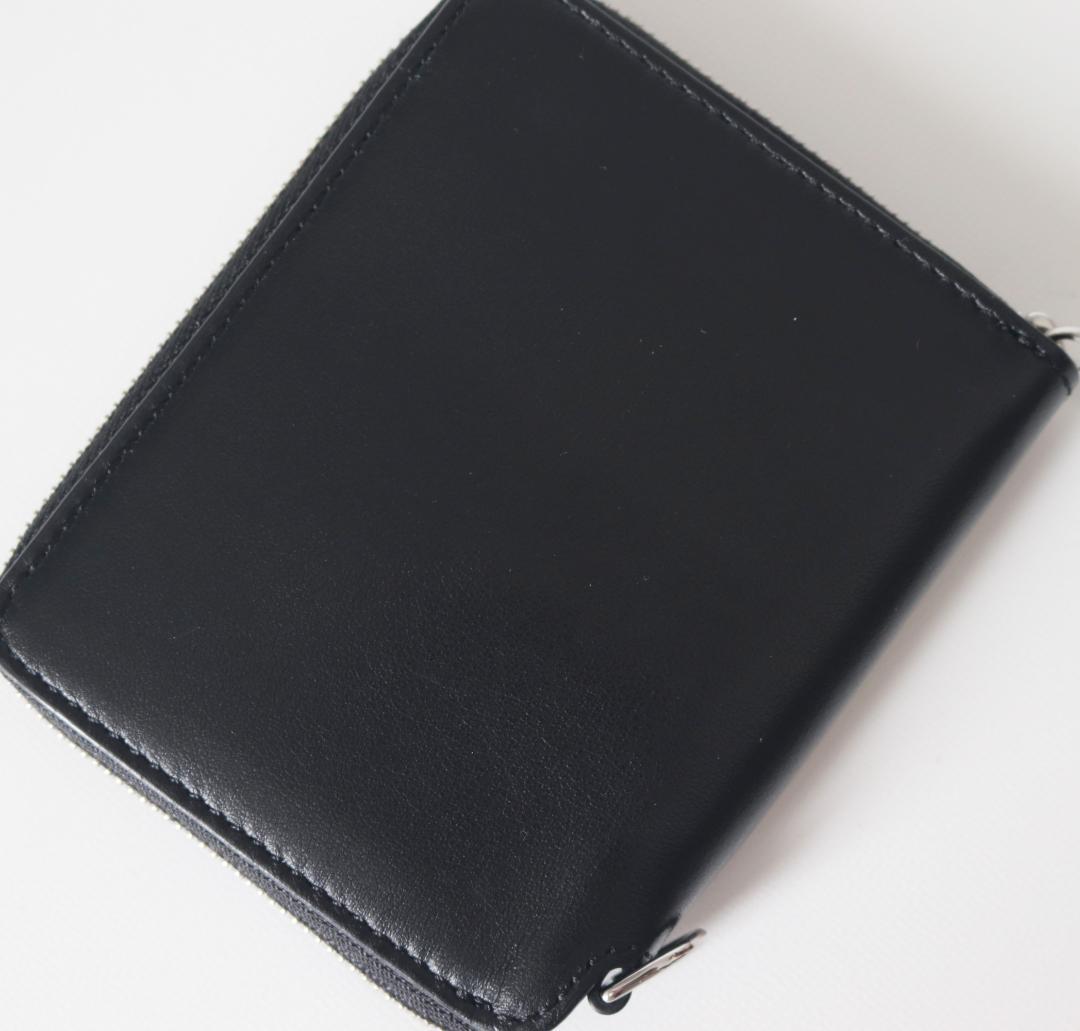 新品箱付き【ポールスミス】イタリア製 ラウンド二つ折り財布 黒 プレゼント最適