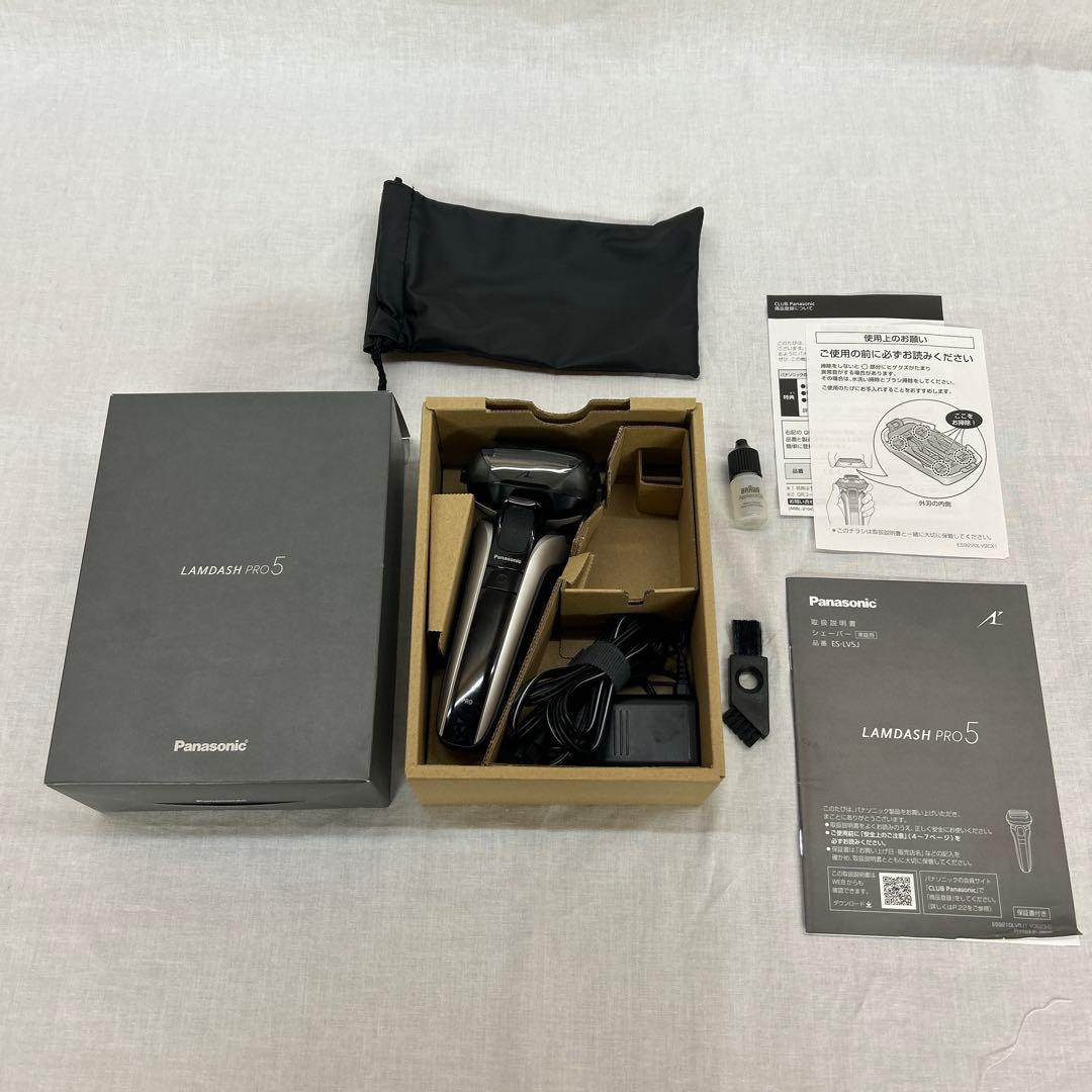 （数回使用のみ）パナソニックES-LV5J-SラムダッシュPRO5 2023年製