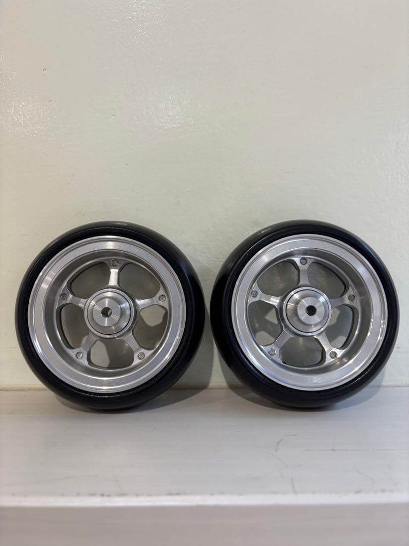 【中古】車椅子 キャスターホイールSET・WCR5・100mm(ゴム:新品)