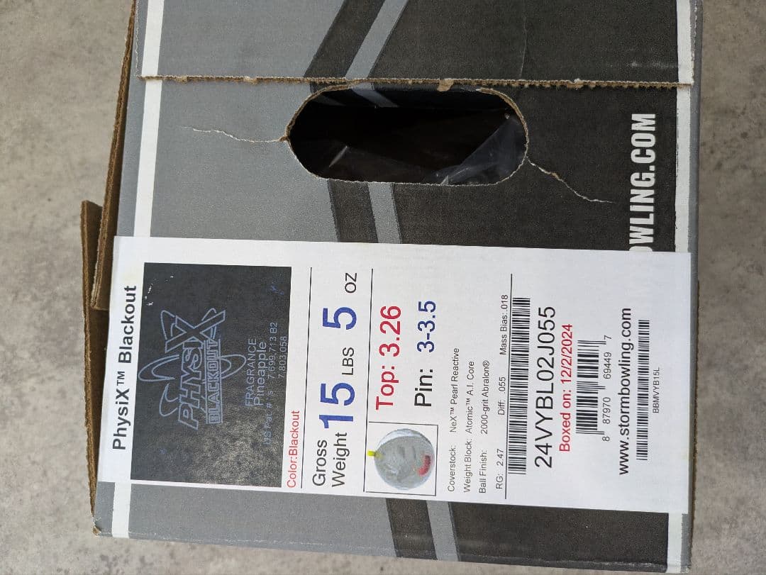 【美品】STORM　フィジックスブラックアウト 15p